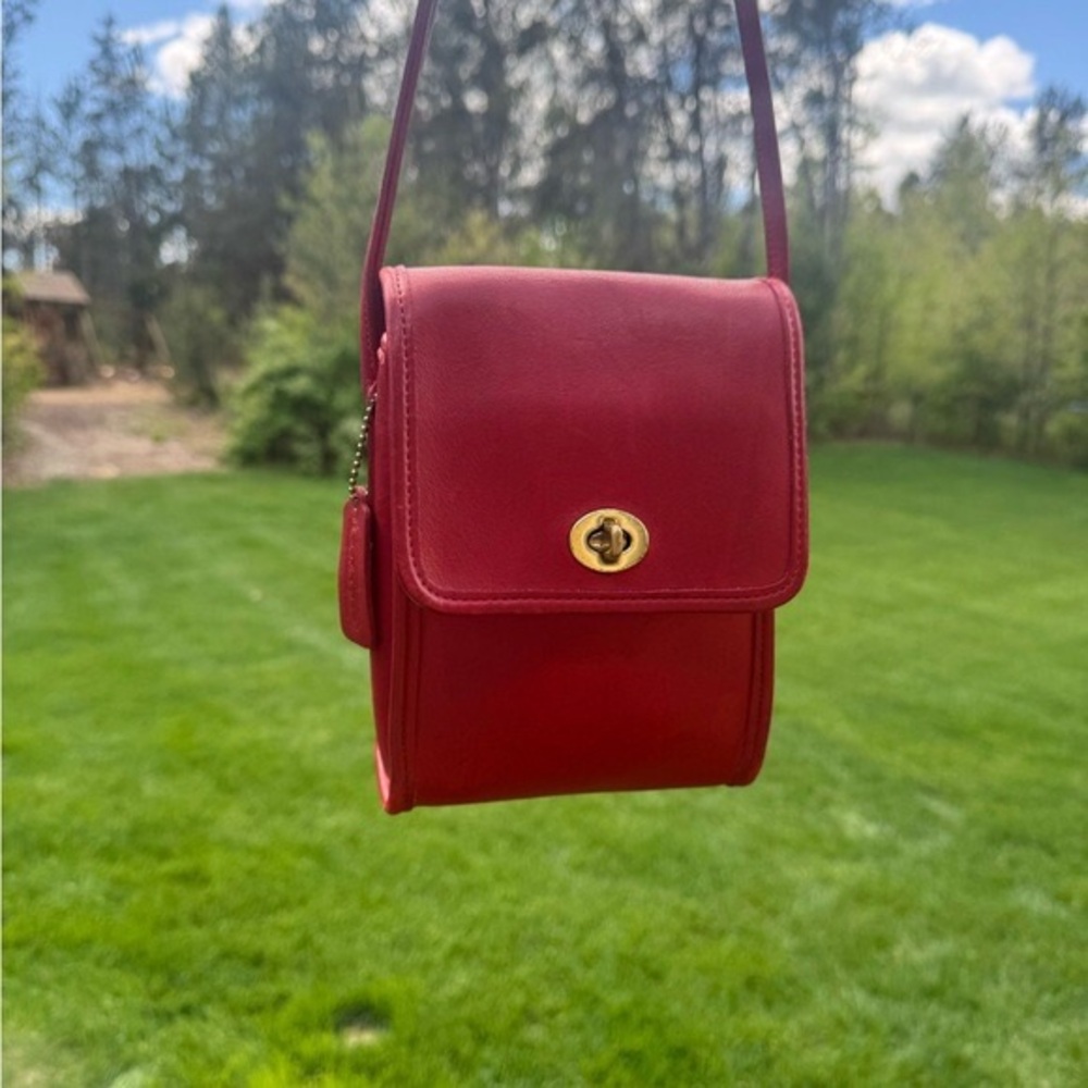 Coach Red Mini Crossbody Bag